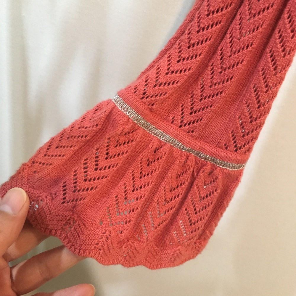 Tabitha- Anthropologie coral cardigan - Picture 3 of 8